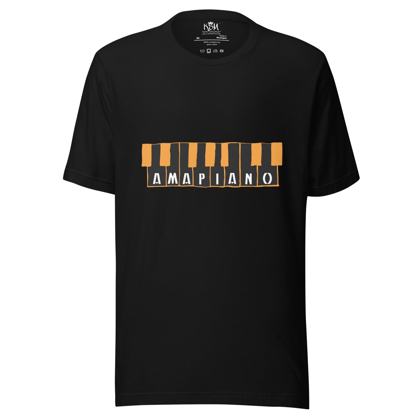 Amapiano Keys T-shirt - Black